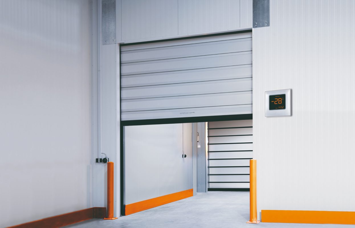 Interior view of EFA-SST TK-100 deep freeze spiral door part open
