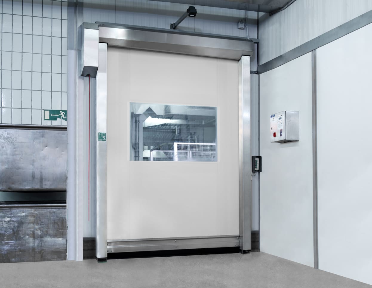 Easy Clean stainless steel high speed door for washdown areas
