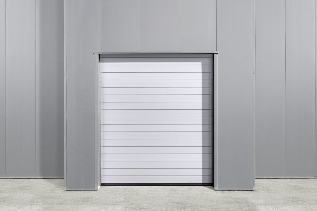 Secure Spiral EFA-SST Efficient high speed spiral door installed in an industrial setting